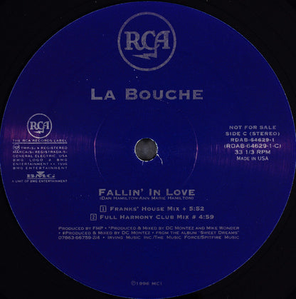 La Bouche : Fallin' In Love (1996 Mixes) (2x12", Promo)