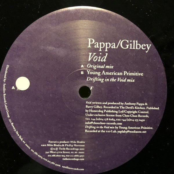 Pappa & Gilbey : Void (12")