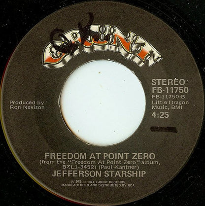 Jefferson Starship : Jane / Freedom At Point Zero (7", Single)