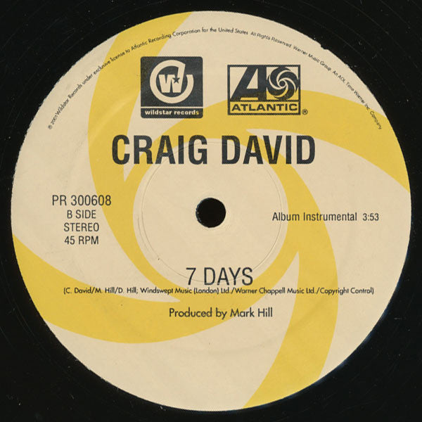 Craig David : 7 Days (12")