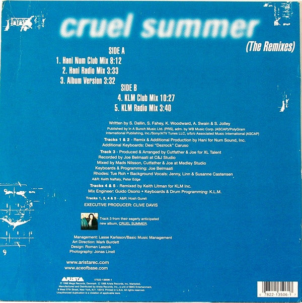 Ace Of Base : Cruel Summer (The Remixes) (12", Single)