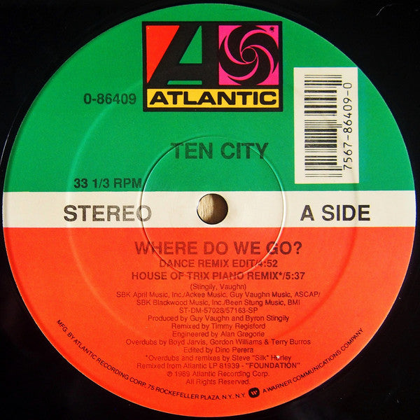 Ten City : Where Do We Go? (12")