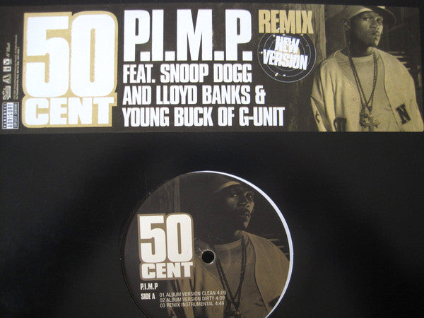 50 Cent Feat. Snoop Dogg, Lloyd Banks & Young Buck Of G-Unit* : P.I.M.P. (Remix) (12", Promo)