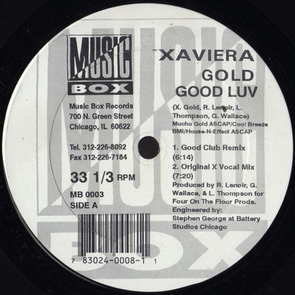 Xaviera Gold : Good Luv (12")