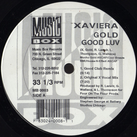 Xaviera Gold : Good Luv (12")