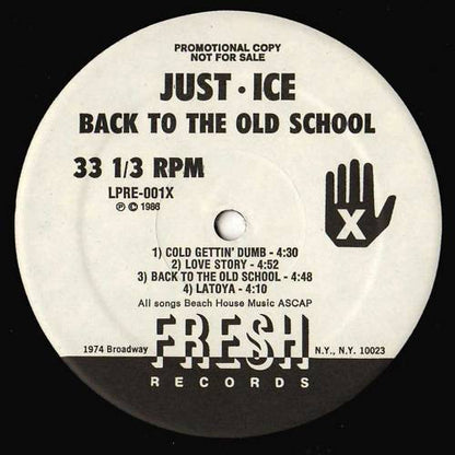 Just-Ice : Back To The Old School (LP, Album, Promo)