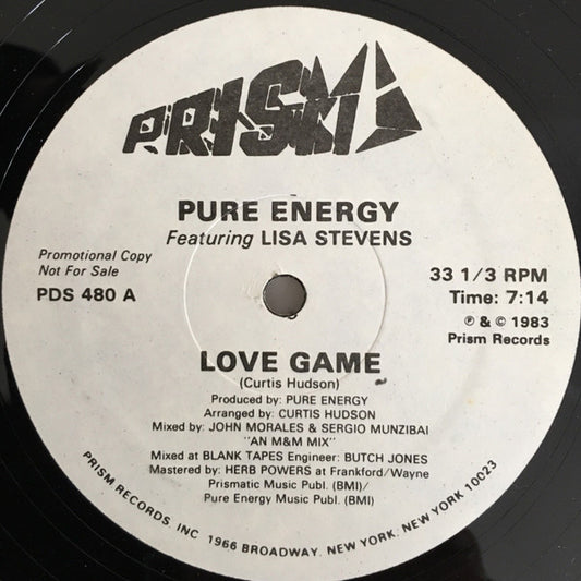 Pure Energy : Love Game (12", Promo)