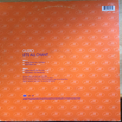 Gusto : Let's All Chant (12", Single)