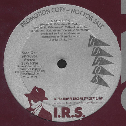 Go-Go's : Vacation / Beatnik Beach (12", Promo)