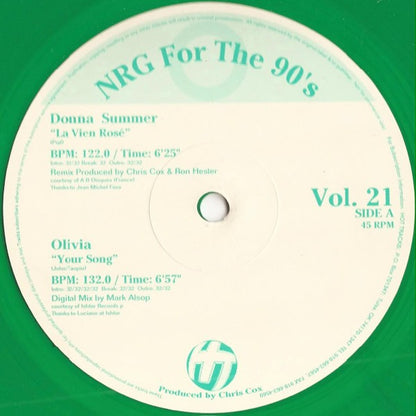 Various : NRG For The 90's Volume 21 (12", Promo, Gre)