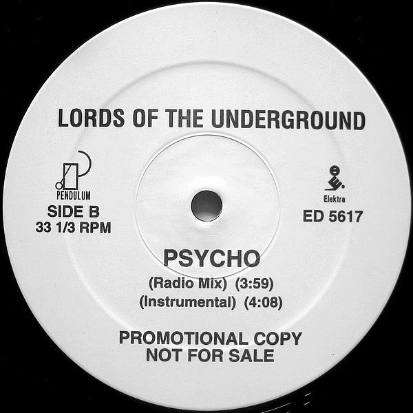 Lords Of The Underground : Psycho (12", Promo)