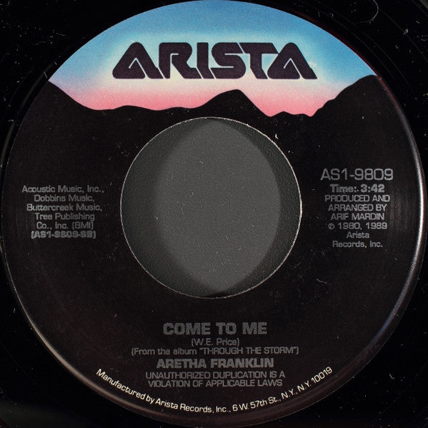 Aretha Franklin & Elton John : Through The Storm (7", Single)
