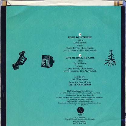 Talking Heads : Road To Nowhere (7", Single)