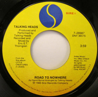 Talking Heads : Road To Nowhere (7", Single)