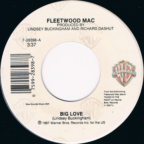Fleetwood Mac : Big Love (7", Single, Spe)