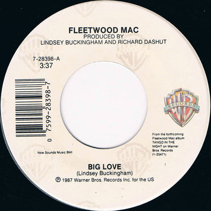 Fleetwood Mac : Big Love (7", Single, Spe)