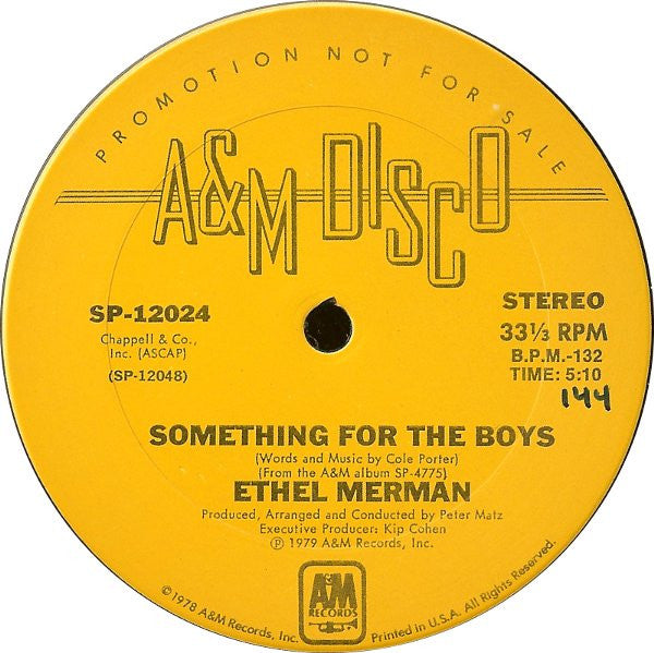 Ethel Merman : There's No Business Like Show Business (12", Promo)