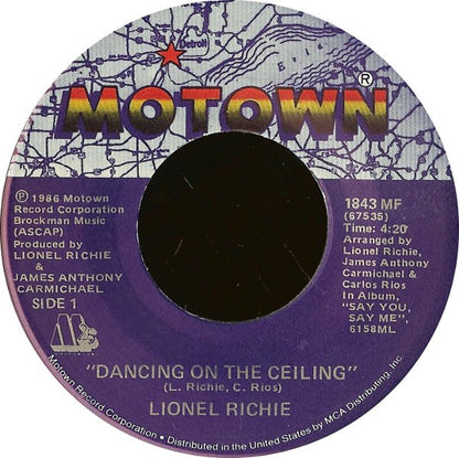 Lionel Richie : Dancing On The Ceiling (7", Single)