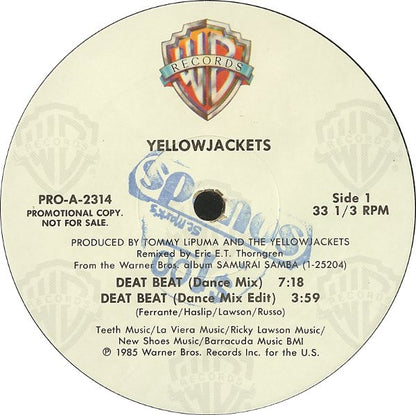 Yellowjackets : Deat Beat (12", Promo)