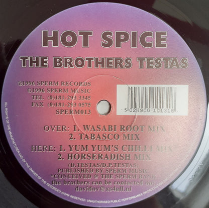 The Brothers Testas : Hot Spice (12")