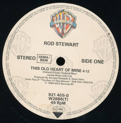 Rod Stewart Featuring Ronald Isley : This Old Heart Of Mine (12", Single)