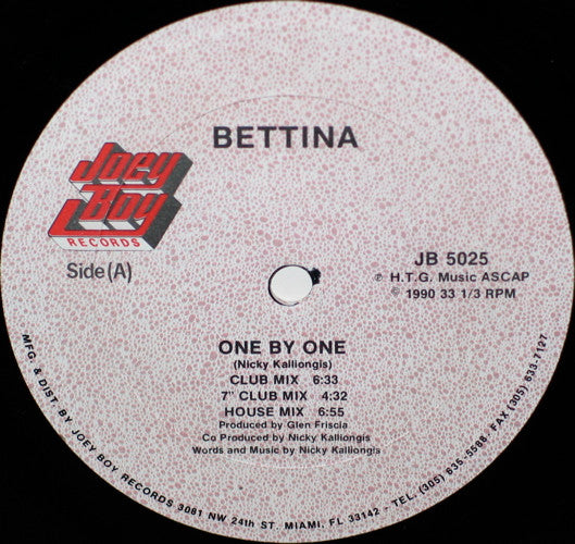 Bettina : One By One (12", Single)