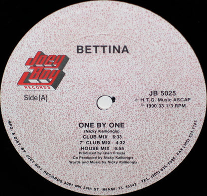 Bettina : One By One (12", Single)