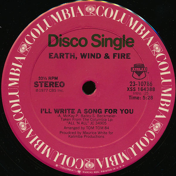 Earth, Wind & Fire : Got To Get You Into My Life (12", Single, Ter)