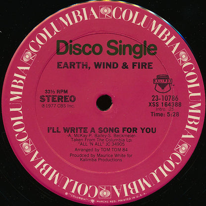 Earth, Wind & Fire : Got To Get You Into My Life (12", Single, Ter)