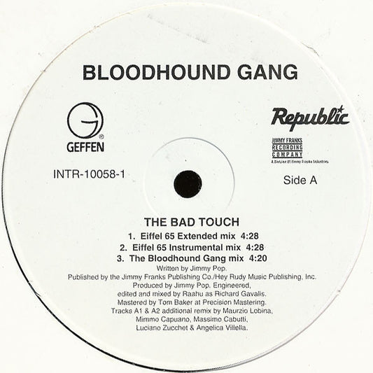 Bloodhound Gang : The Bad Touch (12", Promo)