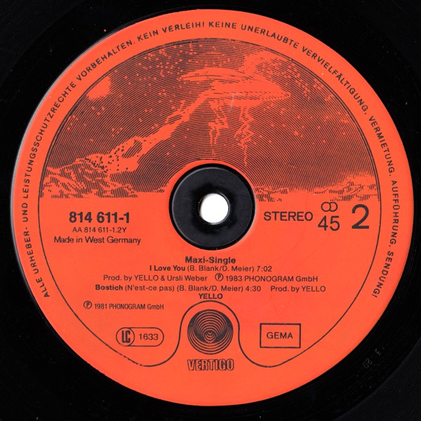 Yello : Lost Again (12", Maxi, Red)