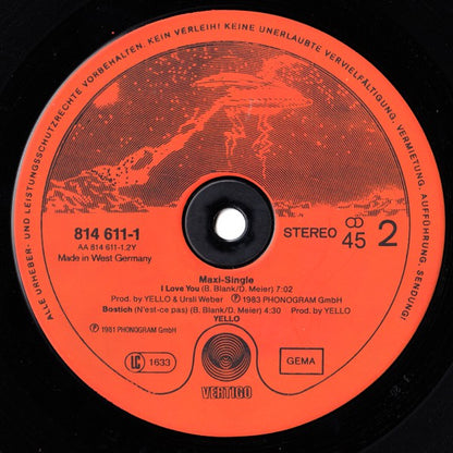 Yello : Lost Again (12", Maxi, Red)