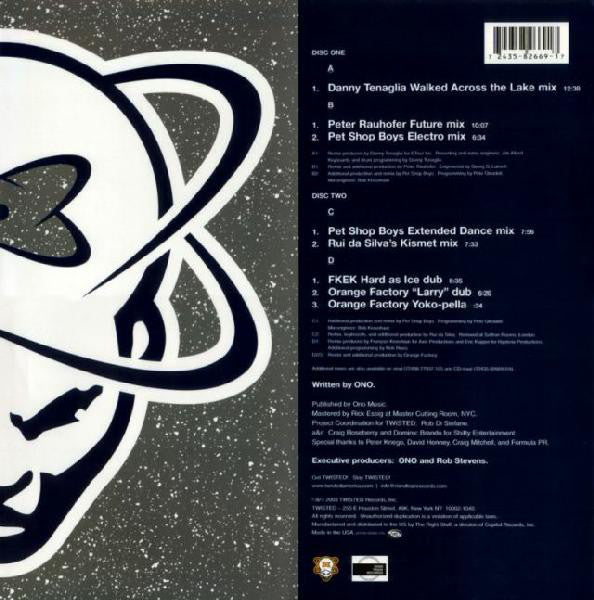 Ono* : Walking On Thin Ice (2x12")