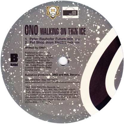 Ono* : Walking On Thin Ice (2x12")