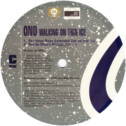 Ono* : Walking On Thin Ice (2x12")