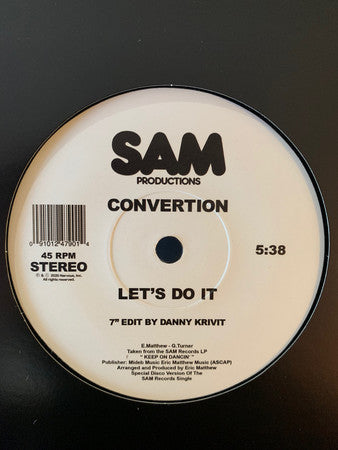 Gary's Gang / Convertion : Let's Lovedance Tonight / Let's Do It (7")