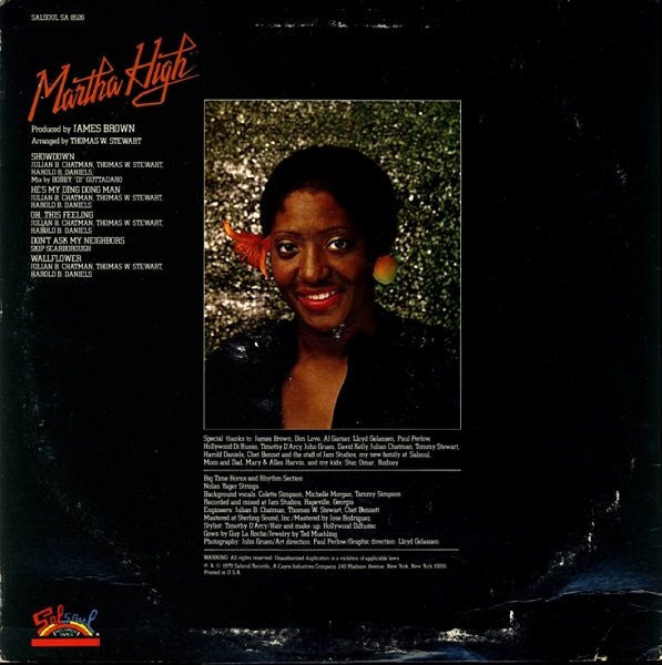Martha High : Martha High (LP, Album)