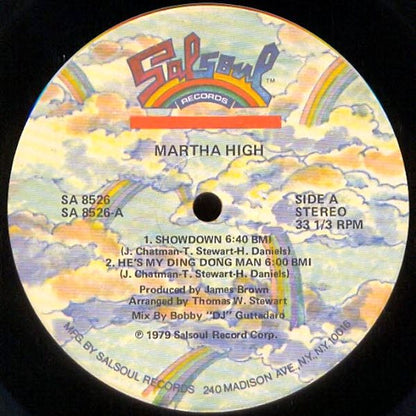 Martha High : Martha High (LP, Album)