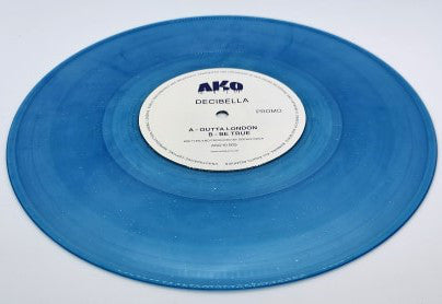 Decibella (2) : Outta London / Be True (10", Promo, Blu)