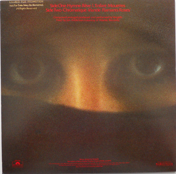 Vangelis Papathanassiou* : Opéra Sauvage (LP, Album, 26-)