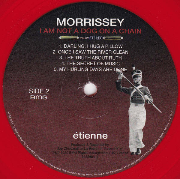Morrissey : I Am Not A Dog On A Chain (LP, Album, Red)