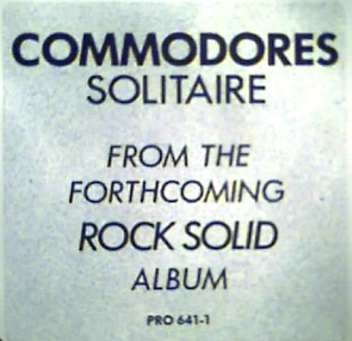 Commodores : Solitaire (12", Single, Promo)
