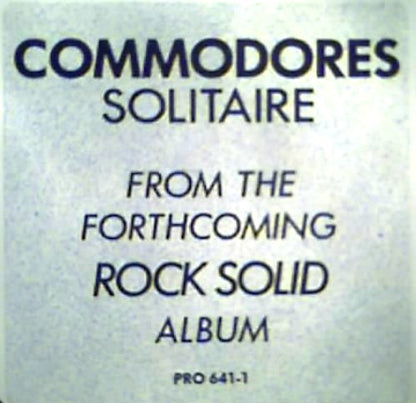 Commodores : Solitaire (12", Single, Promo)