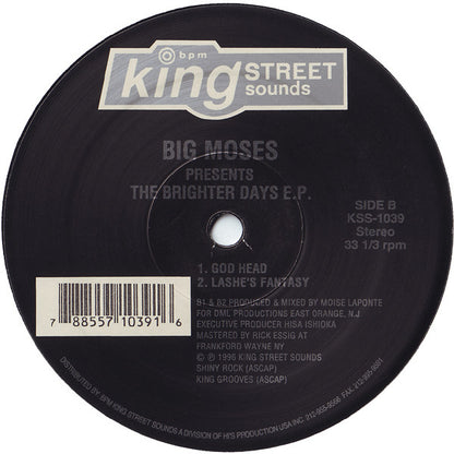 Big Moses : The Brighter Days E.P. (12", EP)