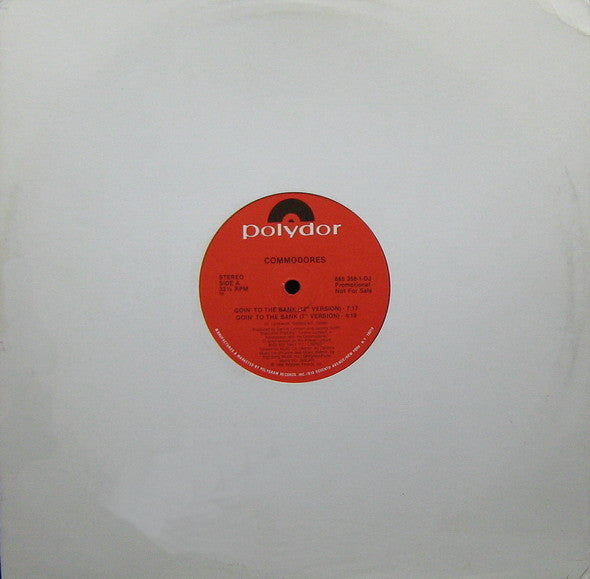Commodores : Goin' To The Bank (12", Promo)