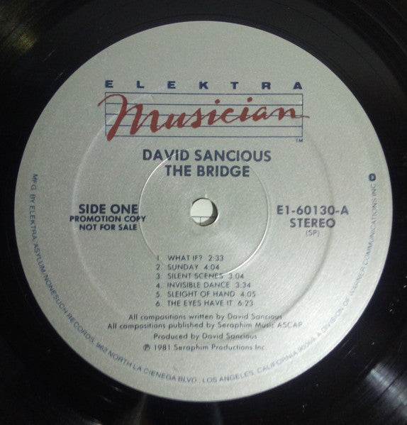 David Sancious : The Bridge (LP, Album, Promo)