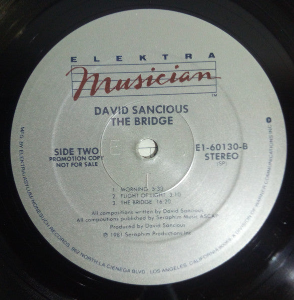 David Sancious : The Bridge (LP, Album, Promo)