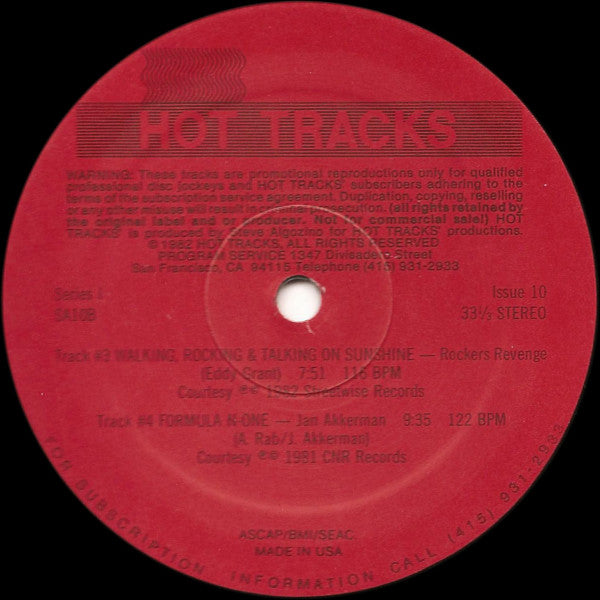 Various : Series 1, Issue 10 (12", Comp, Ltd, Promo)
