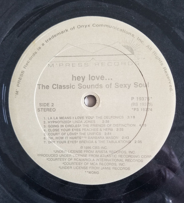 Various : Hey Love... (The Classic Sounds Of Sexy Soul) (3xLP, Comp, Mono, Car)