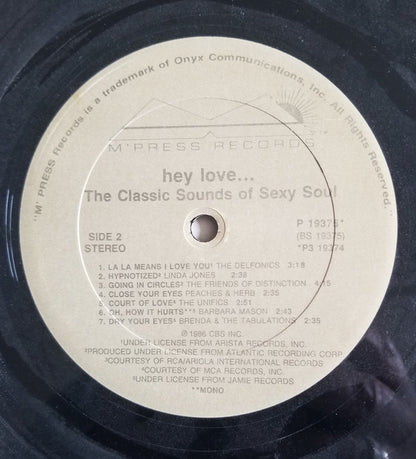 Various : Hey Love... (The Classic Sounds Of Sexy Soul) (3xLP, Comp, Mono, Car)